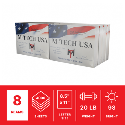 8-Ream Copy Paper Bundle